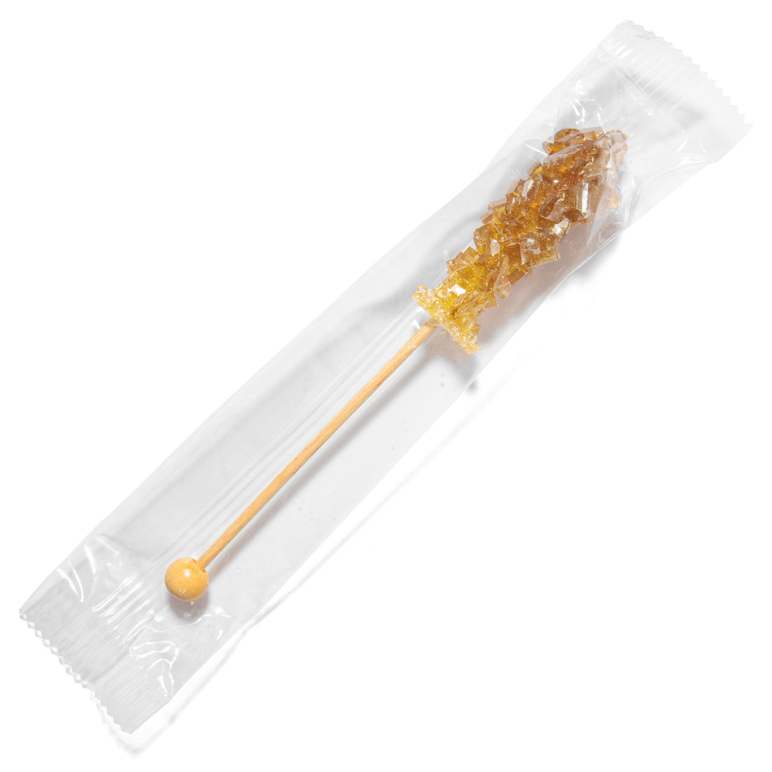 Amber and White Café Mini Rock Candy Sugar Sticks - Original Sugar Flavor