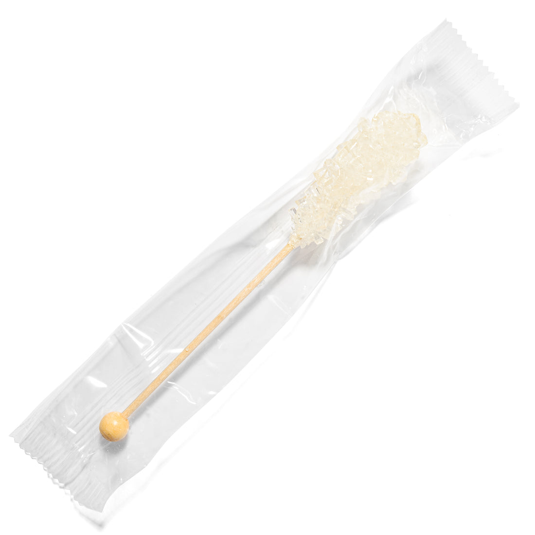 Amber and White Café Mini Rock Candy Sugar Sticks - Original Sugar Flavor