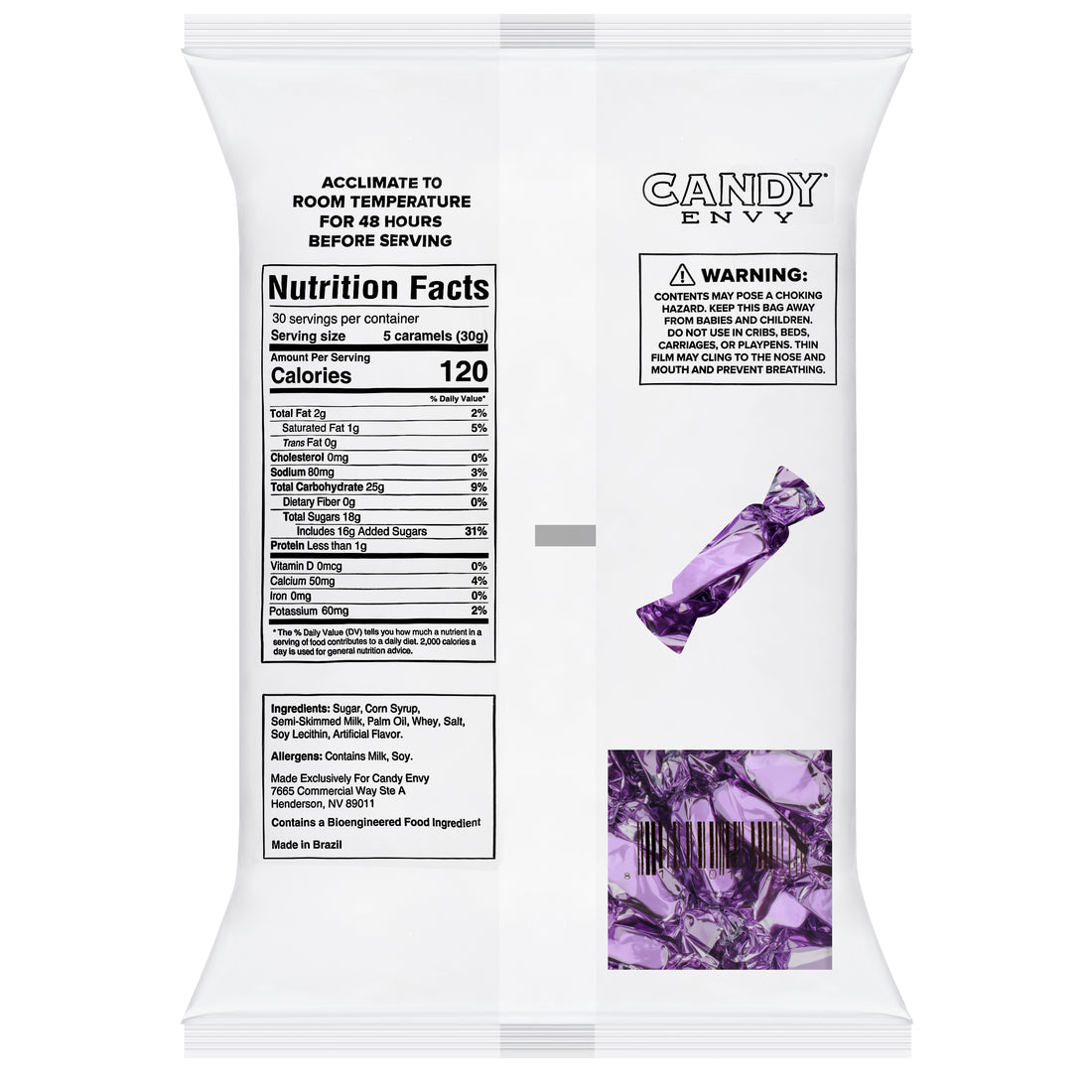 Lilac Foil-Wrapped Caramels