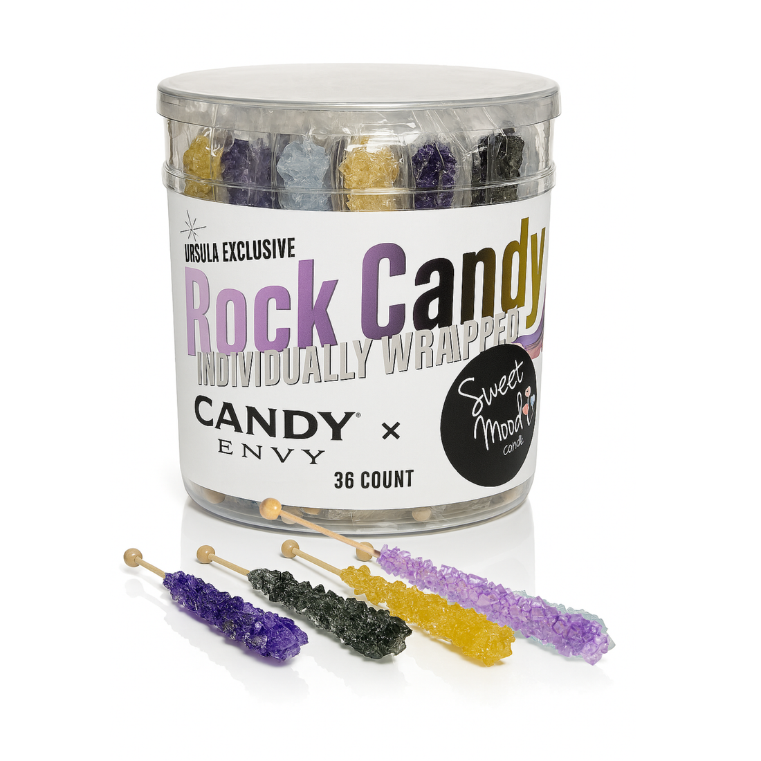 Candy Envy x Sweet Mood – Sea Witch Rock Candy Sugar Sticks (36 Count)