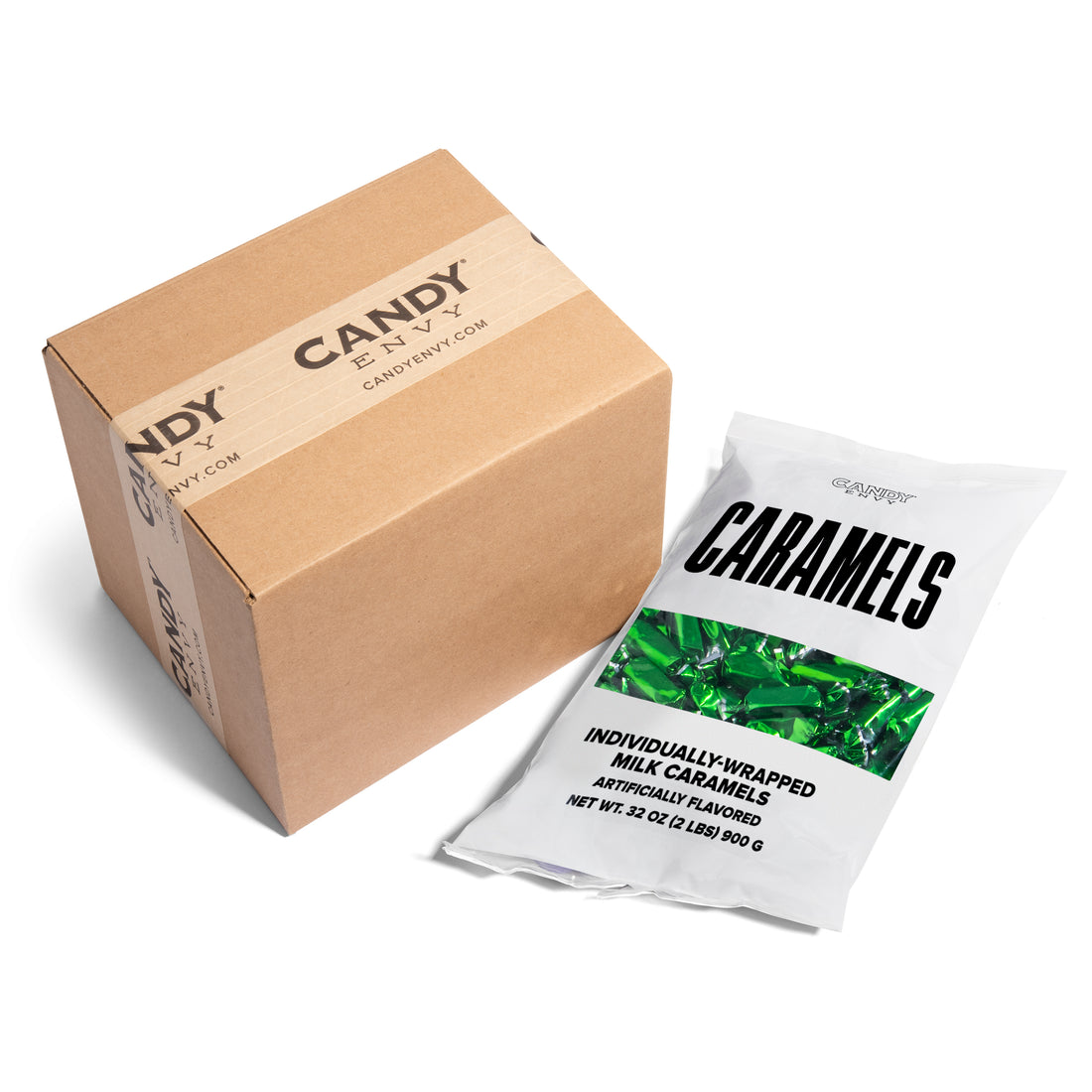 Green Foil-Wrapped Caramels