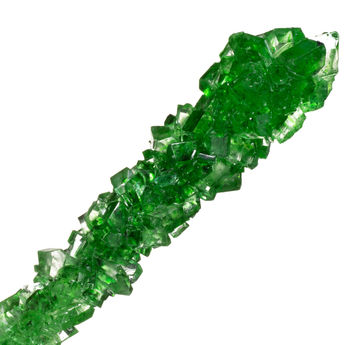 Green Rock Candy Sugar Sticks - Green Apple Flavor