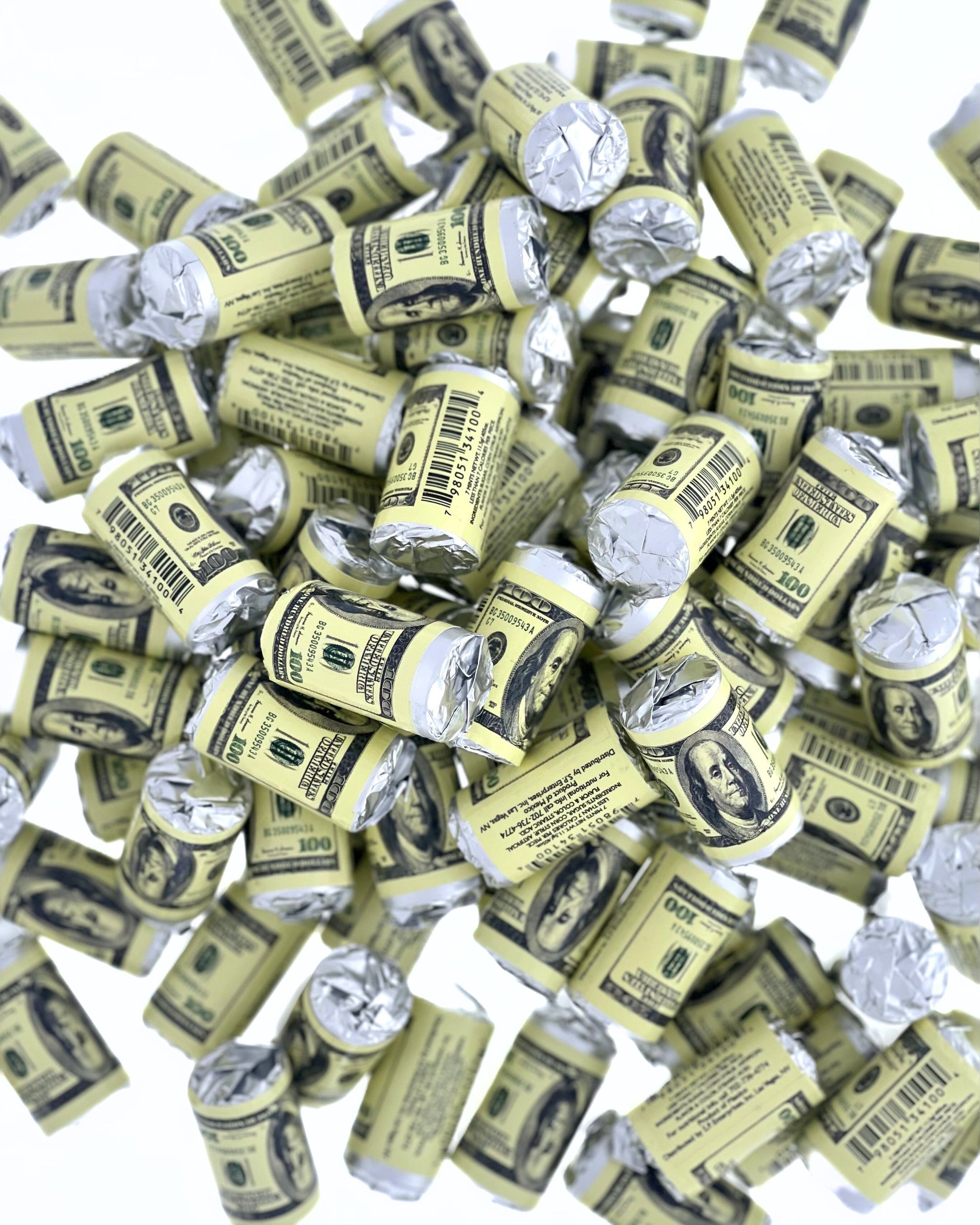Money Mints - 100 Rolls, 7 Mints/Roll, Wrapped Spearmints – Candy Envy