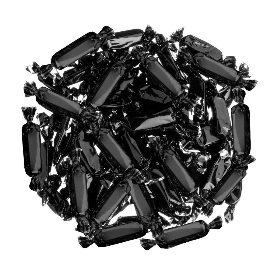 Black Foil-Wrapped Caramels