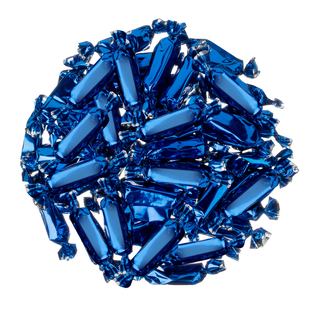 Navy Blue Foil-Wrapped Caramels