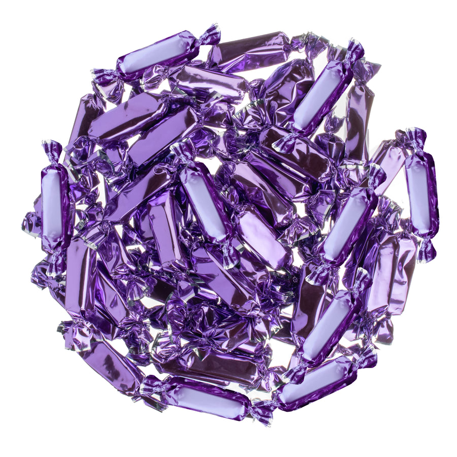 Purple Foil-Wrapped Wrapped Caramels