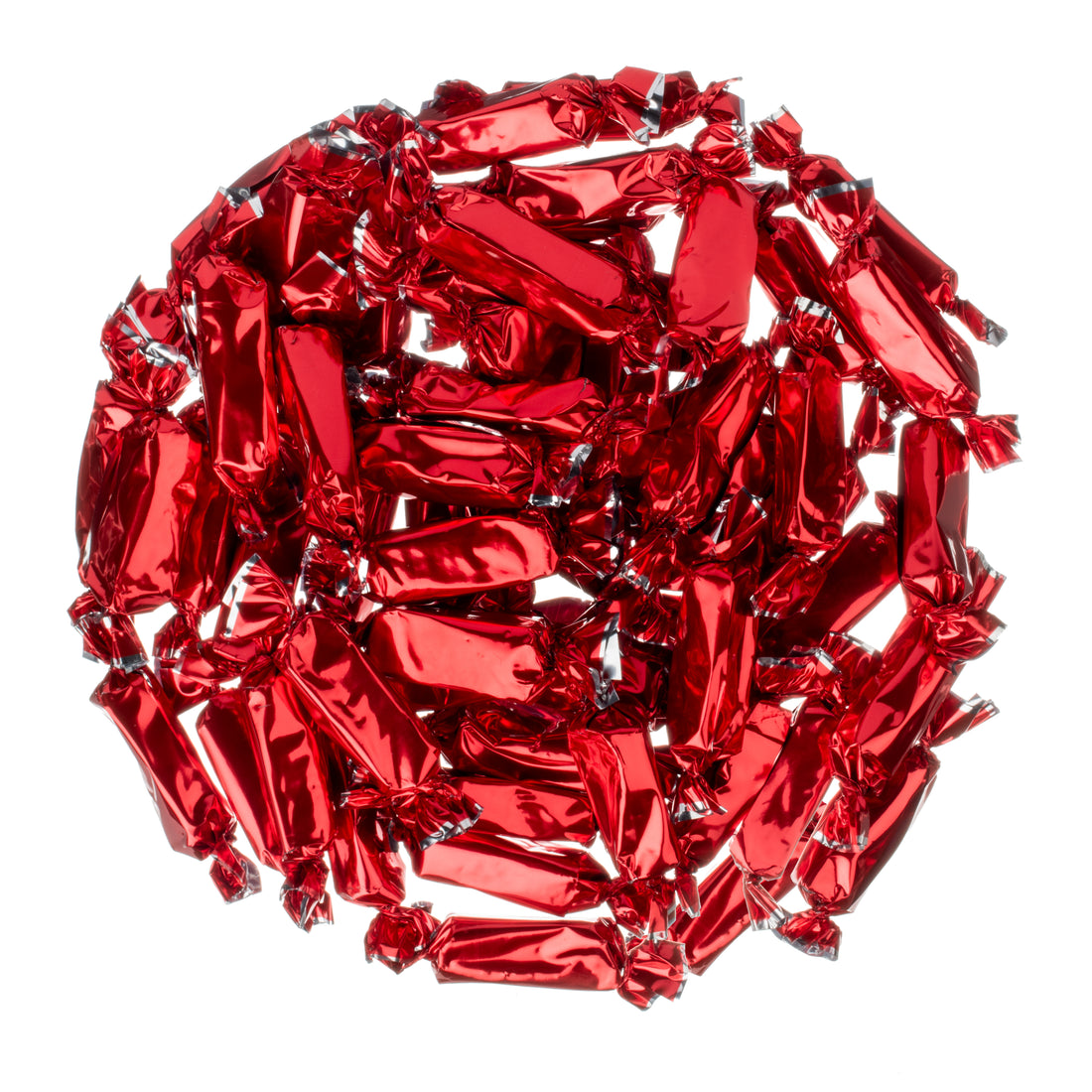 Red Foil-Wrapped Caramels
