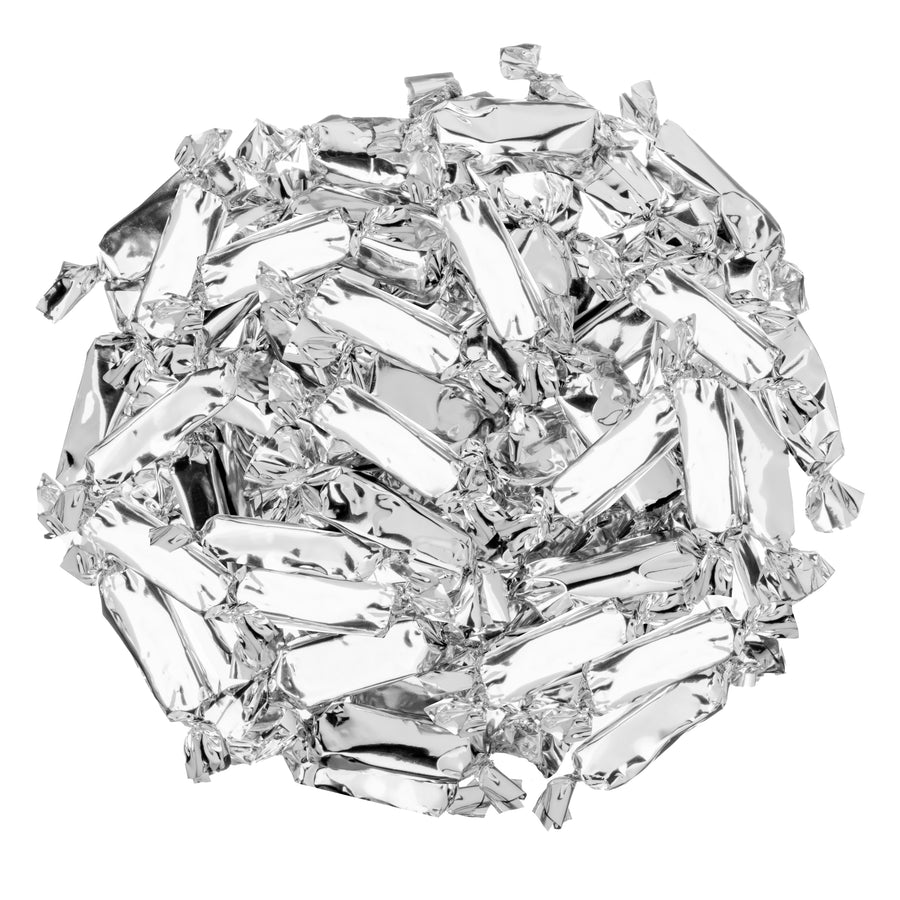 Silver Foil-Wrapped Caramels