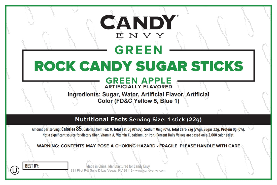 Christmas Rock Candy Sugar Sticks