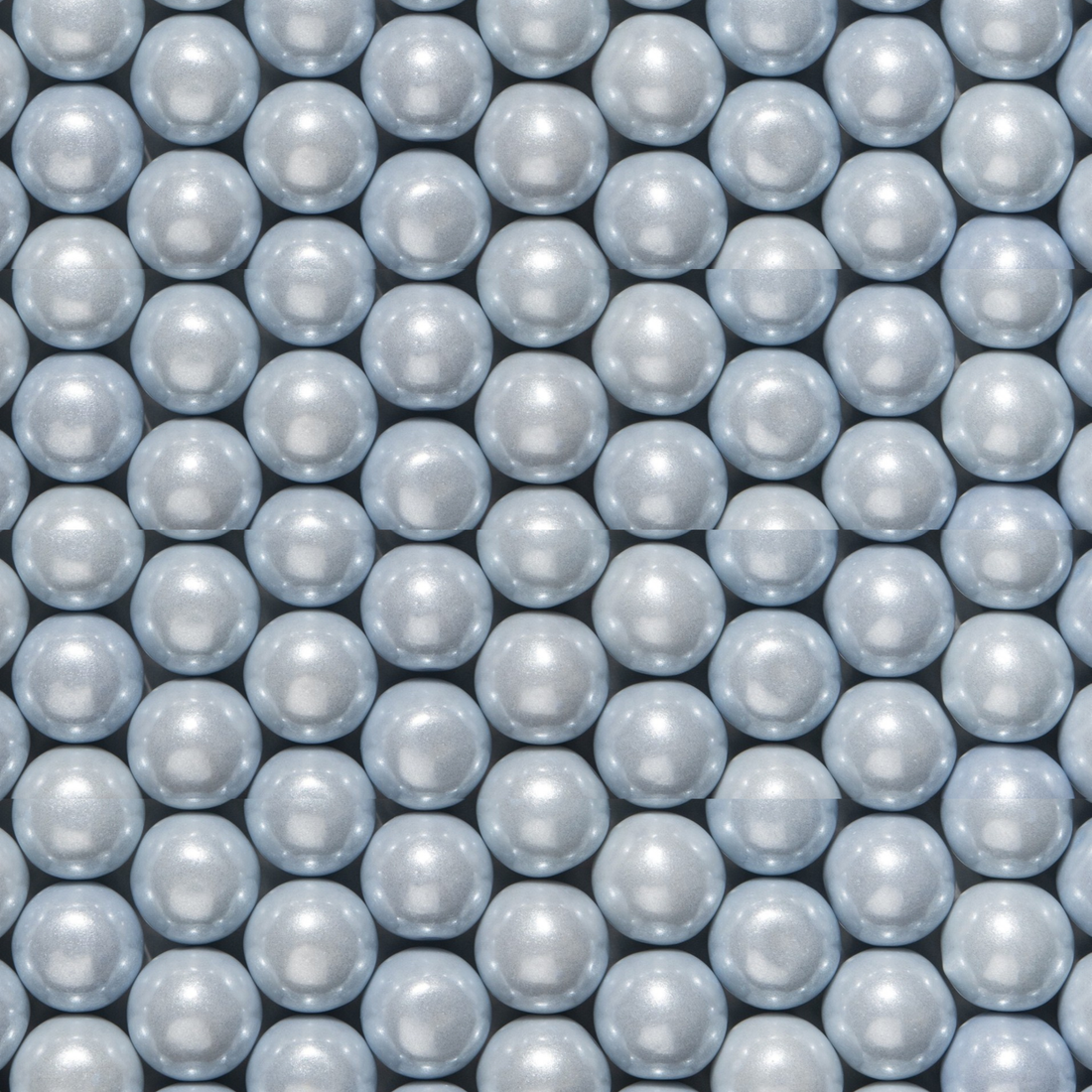 Shimmer Silver 1 inch Round Gumballs
