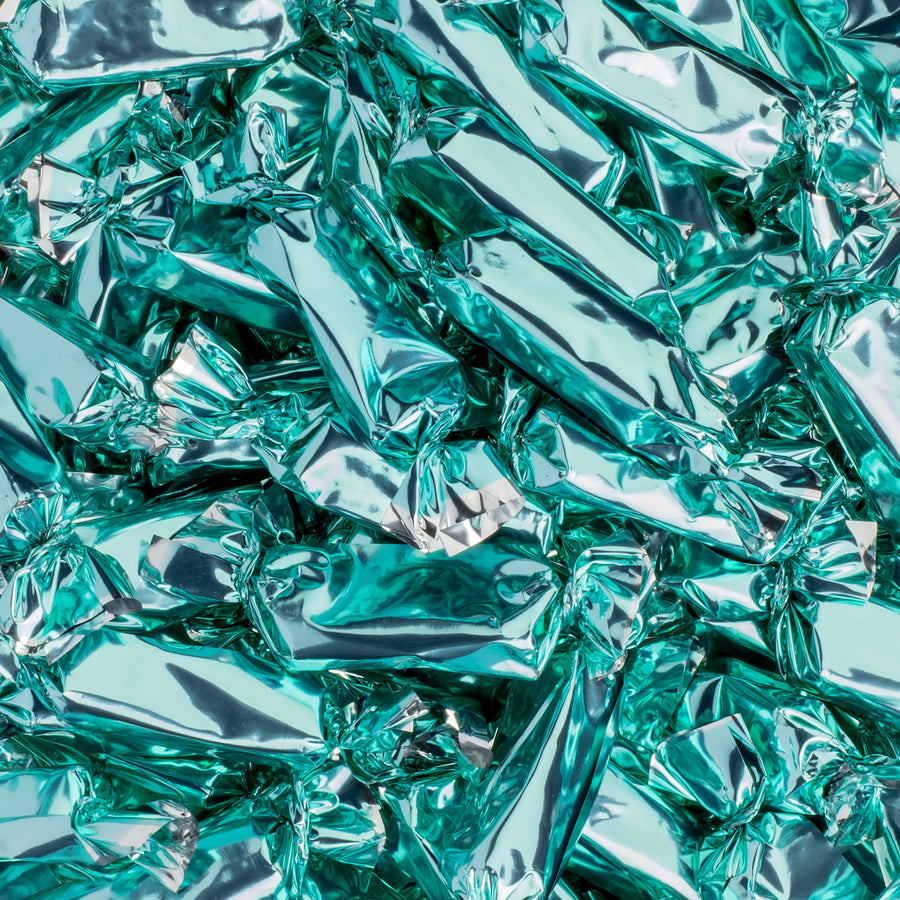 Light Blue Foil-Wrapped Caramels - PREORDER!