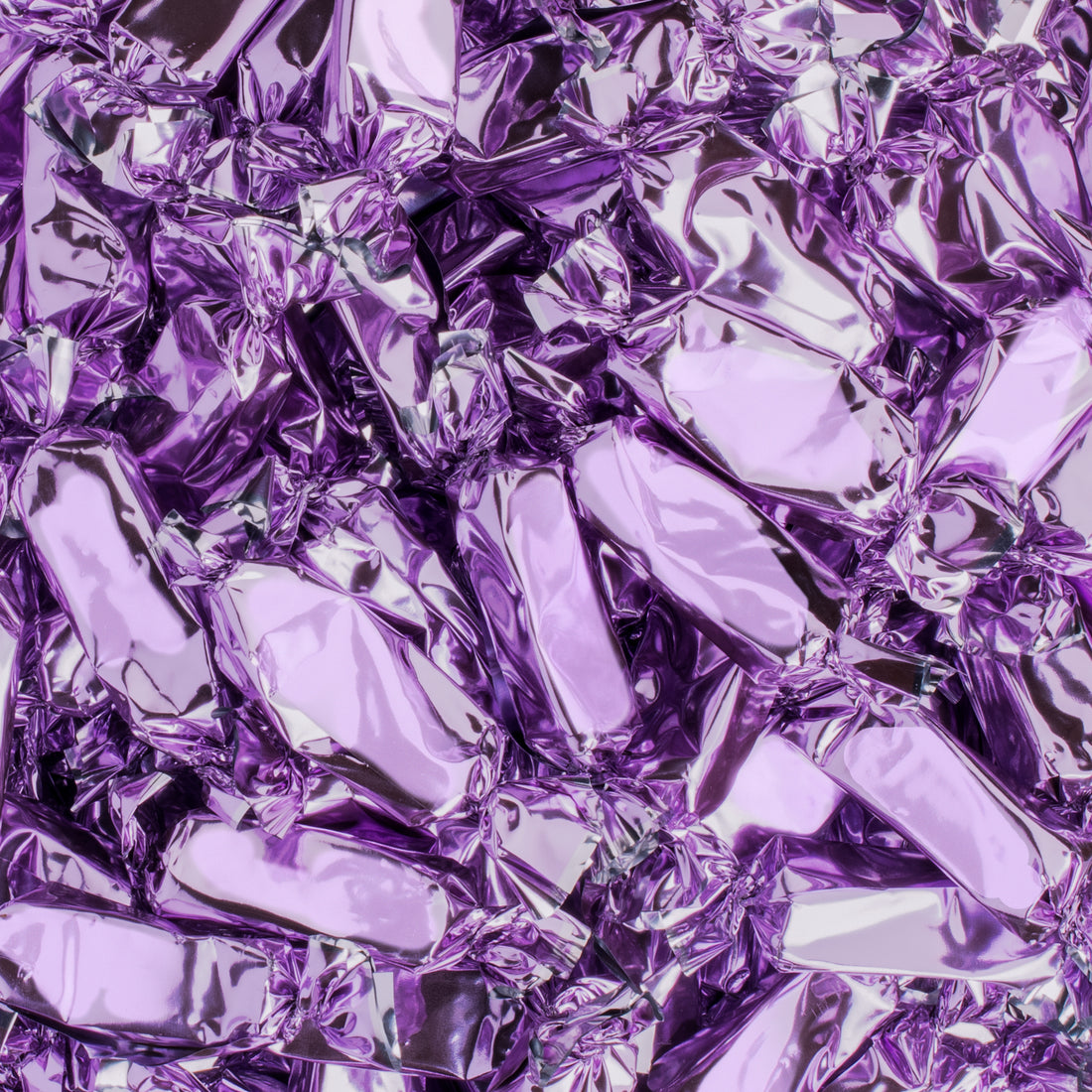 Lilac Foil-Wrapped Caramels