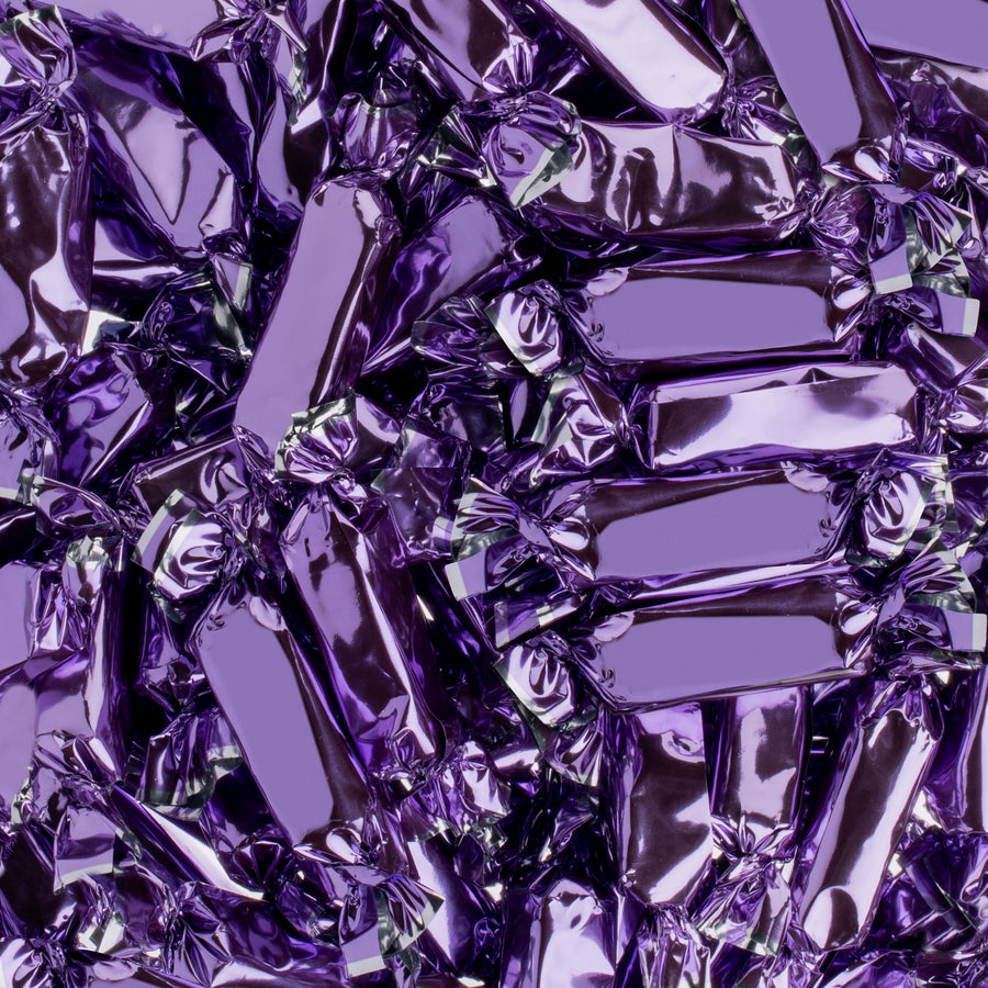 Purple Foil-Wrapped Wrapped Caramels