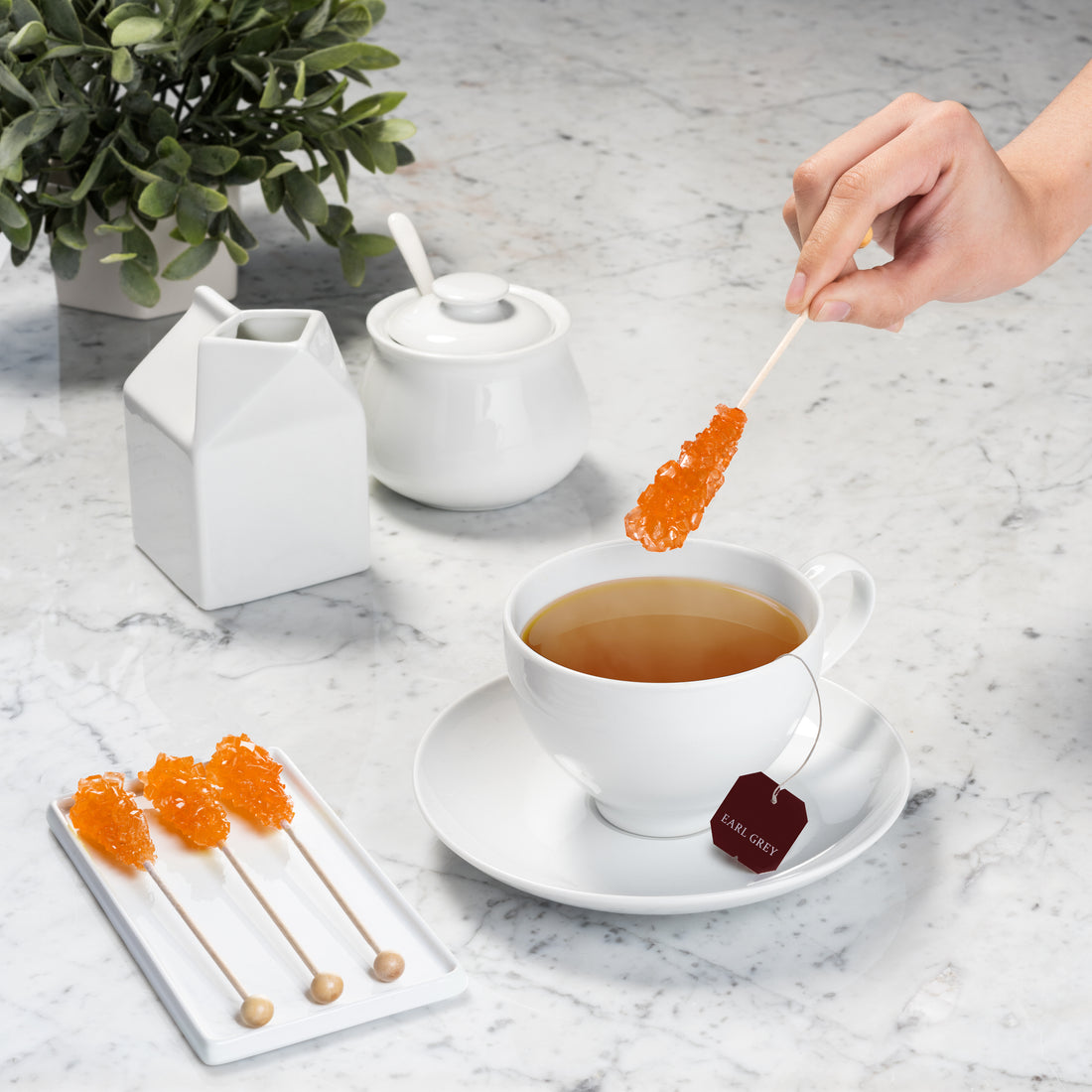 Orange Cafe Sugar Crystal Stick for Coffee and Tea Sweetener