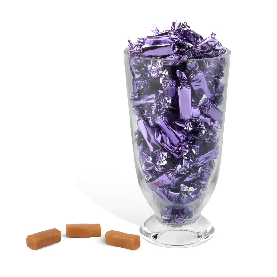 Purple Foil-Wrapped Wrapped Caramels