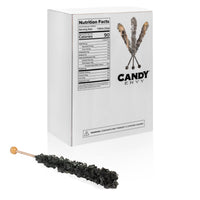 Black Rock Candy Sugar Sticks - Black Cherry Flavor