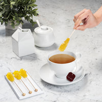 Yellow Lemon Cafe Sugar Crystal Stick for Coffee and Tea Sweetener