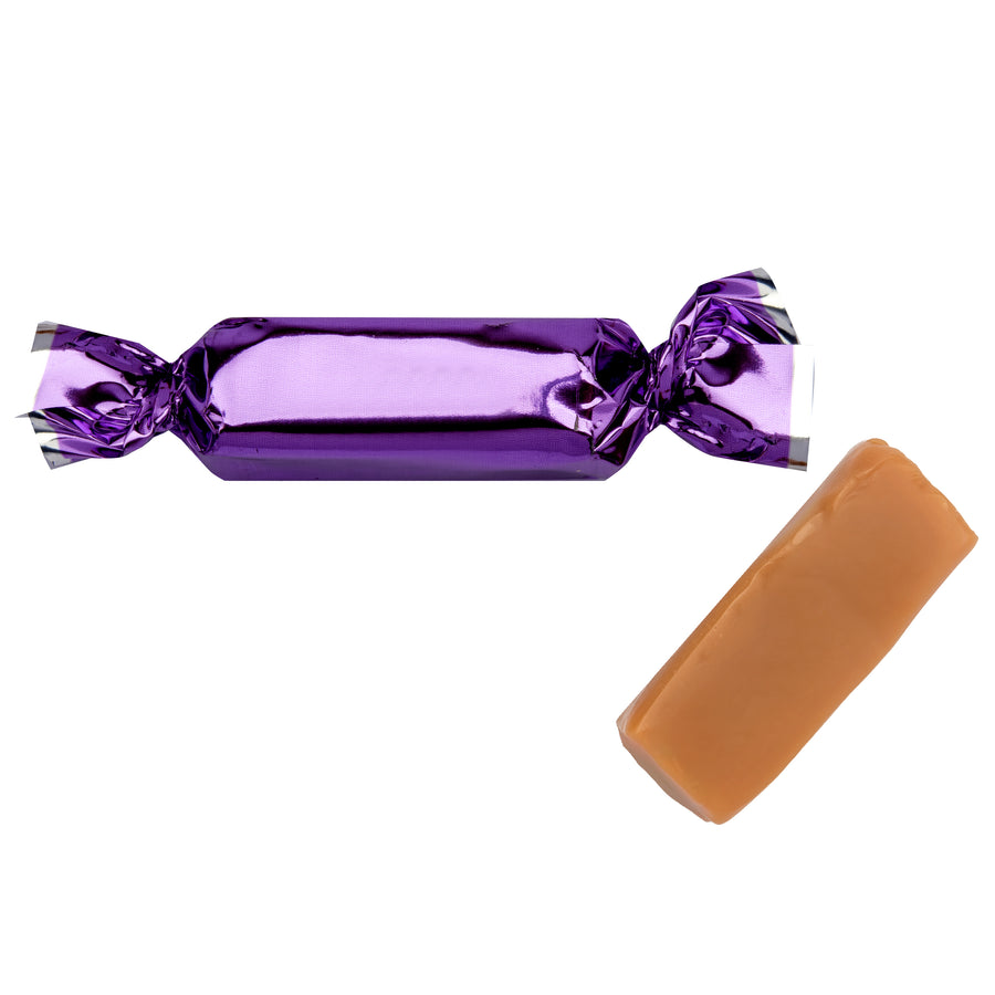 Purple Foil-Wrapped Wrapped Caramels