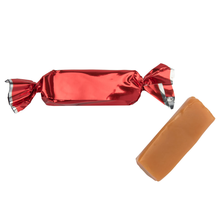 Red Foil-Wrapped Caramels