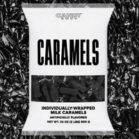 Black Foil-Wrapped Caramels