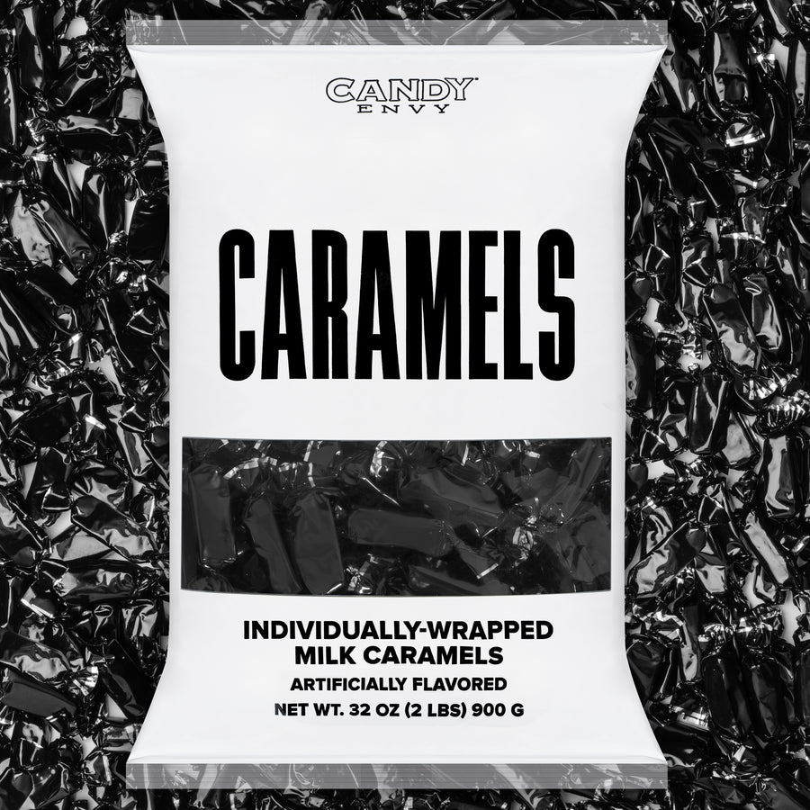 Black Foil-Wrapped Caramels