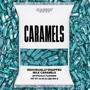 Light Blue Foil-Wrapped Caramels - PREORDER!