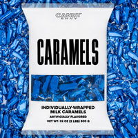 Navy Blue Foil-Wrapped Caramels