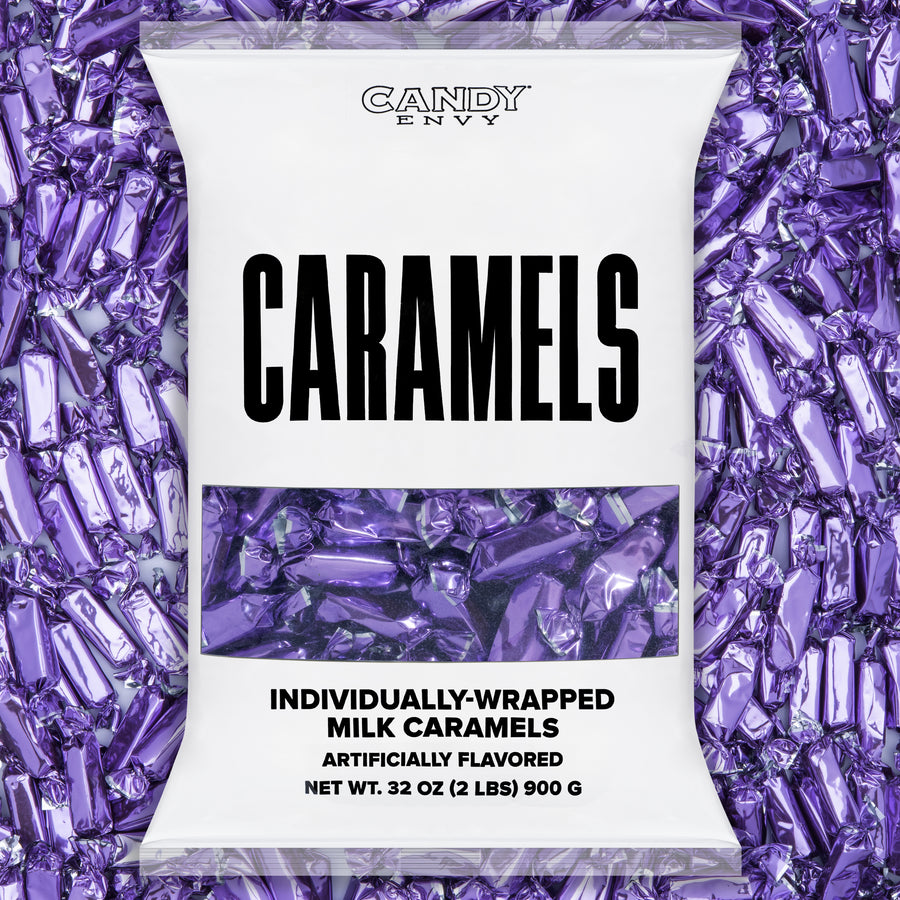 Purple Foil-Wrapped Wrapped Caramels