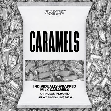 Silver Foil-Wrapped Caramels