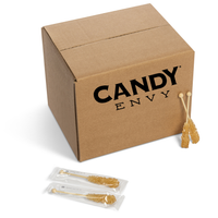 Amber Mini Rock Candy Sugar Sticks - Original Sugar Flavor