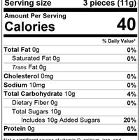Birthday Sweet Sours Nutrition Facts
