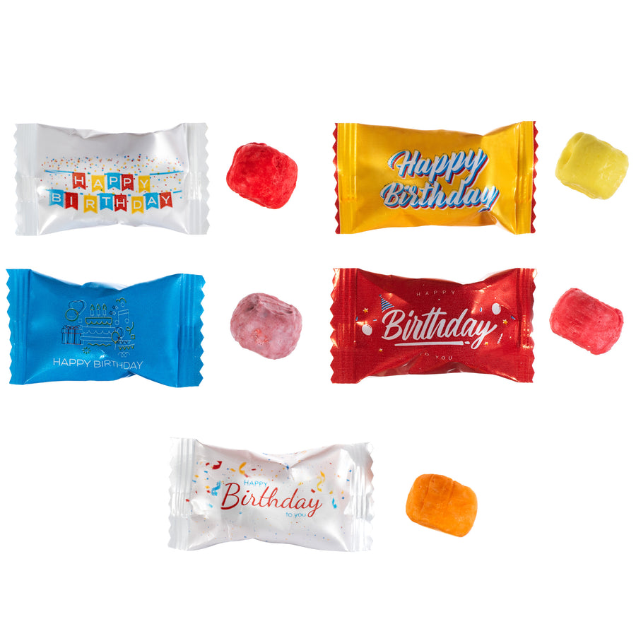 Birthday Sweet Sours with Wrappers Individual Details