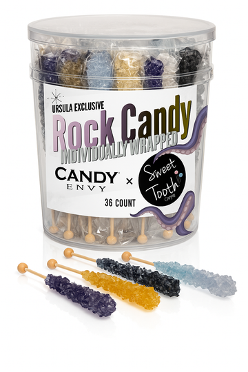 Candy Envy x Sweet Tooth – Sea Witch Rock Candy Sugar Sticks (36 Count)
