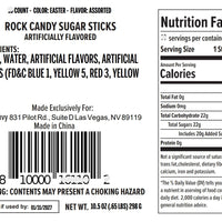 Easter Rock Candy Sugar Sticks