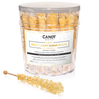 Gold Rock Candy Sugar Sticks - Original Sugar Flavor