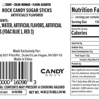 Mermaid Rock Candy Sugar Sticks