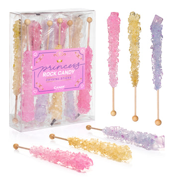 Princess Rock Candy Sugar Sticks