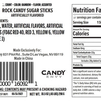 Magical Rainbow Rock Candy Sugar Sticks