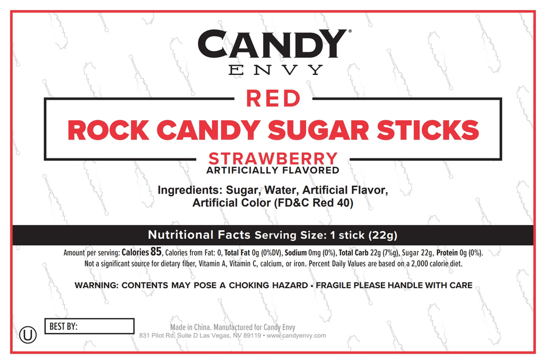 Christmas Rock Candy Sugar Sticks