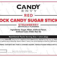 Christmas Rock Candy Sugar Sticks