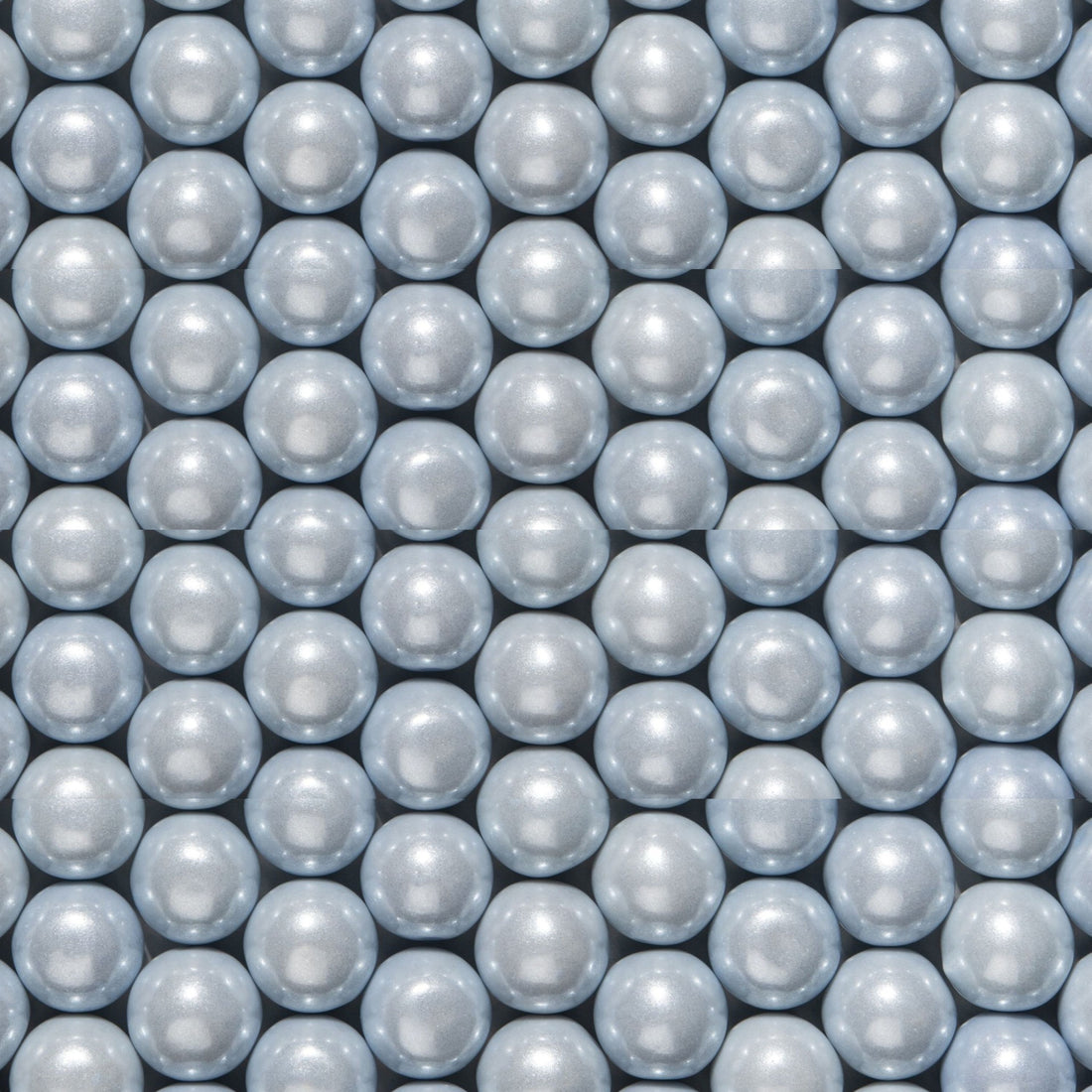 Shimmer Silver 1 inch Round Gumballs