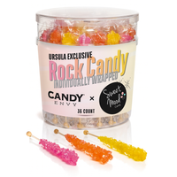 Candy Envy x Sweet Mood – Sunset Rock Candy Sugar Sticks (36 Count)