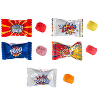 Superhero Sweet Sours with Wrappers Individual Display