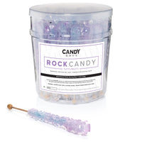 Iridescent Rock Candy Sugar Sticks - Tutti Frutti Flavor