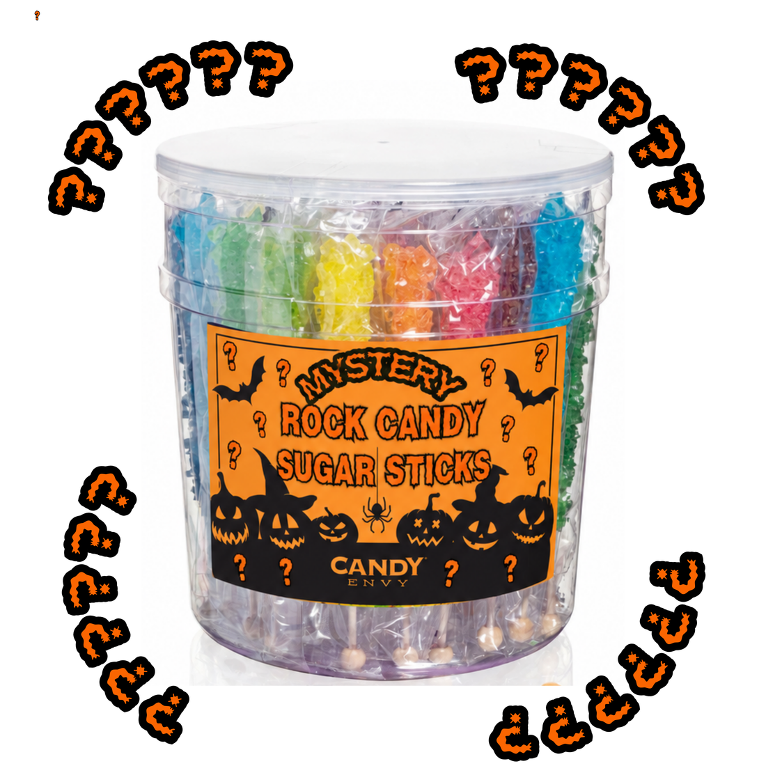 Mystery Rock Candy Tubs - 36 Individually Wrapped Sticks