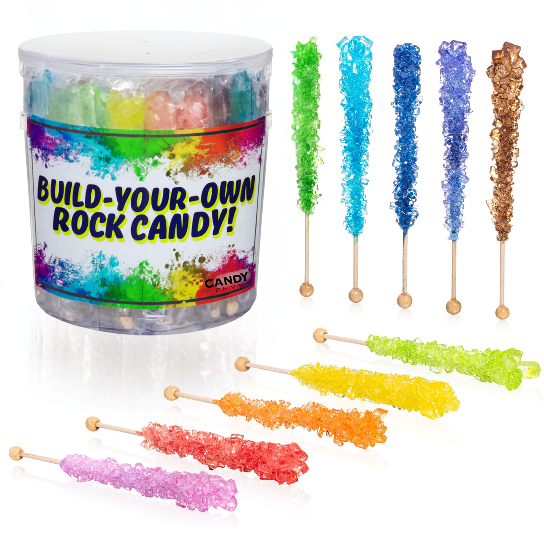 Build-Your-Own Rock Candy Sugar Stick Tub