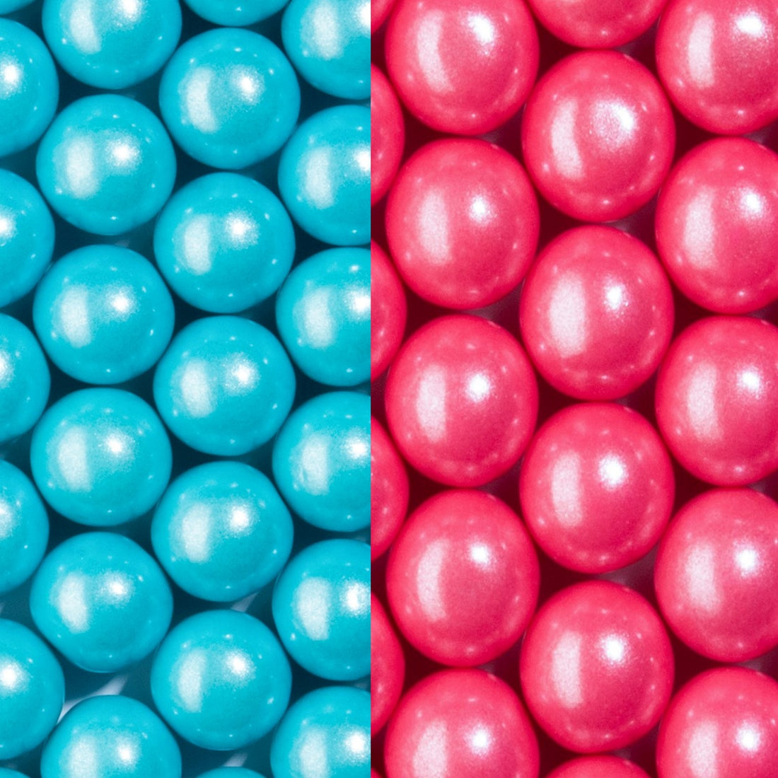 Shimmer Light Blue and Shimmer Pink 1 inch Round Gumballs