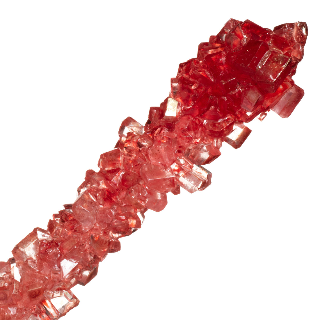 Gold and Red Rock Candy Sugar Sticks - Original Sugar and Strawberry Flavored