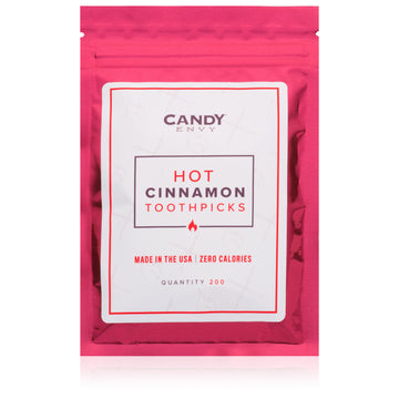 Cinnamon Toothpicks - 200 Pack in Resealable Pouch
