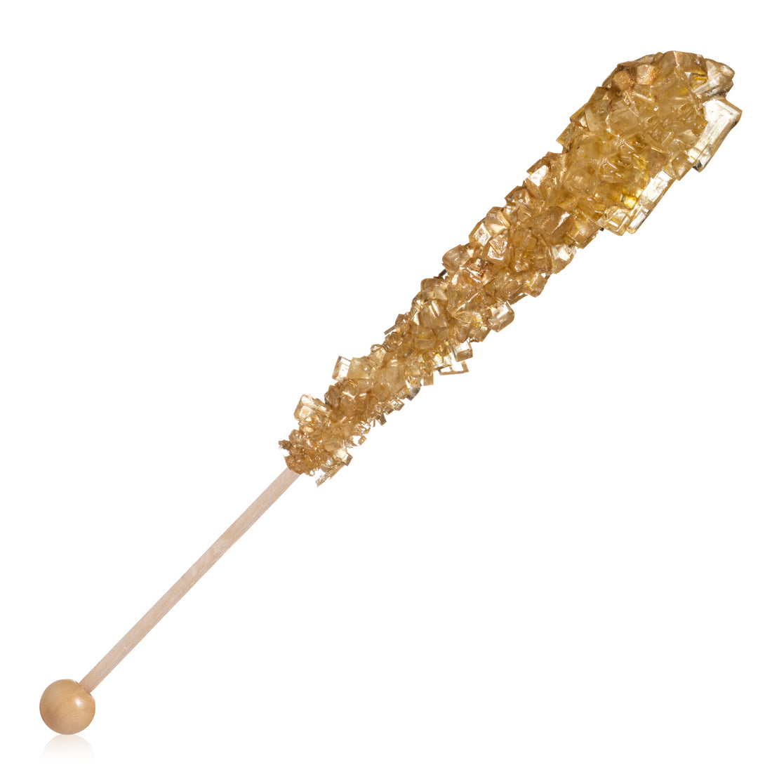 Gold Rock Candy Crystal Sticks - Original Sugar Flavor